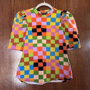 EUC Nooworks Size Small Carnival Puff Top